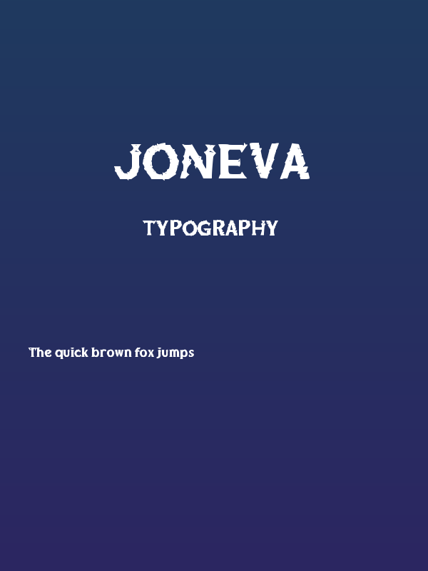 Joneva Poster
