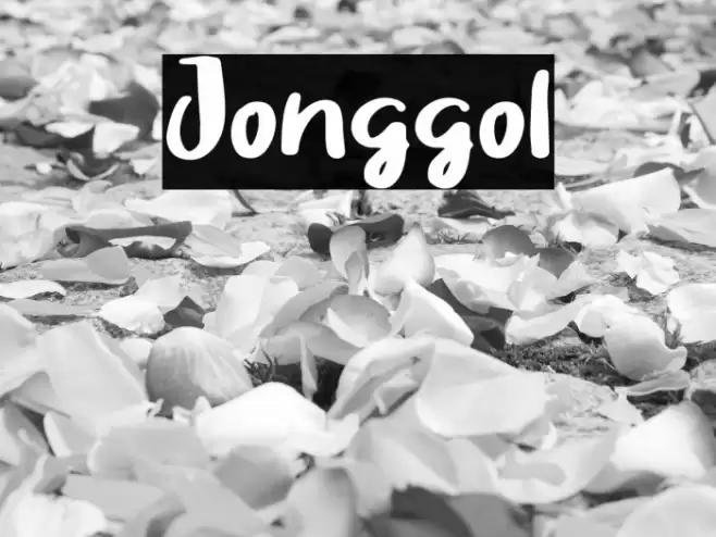 Jonggol Font examples