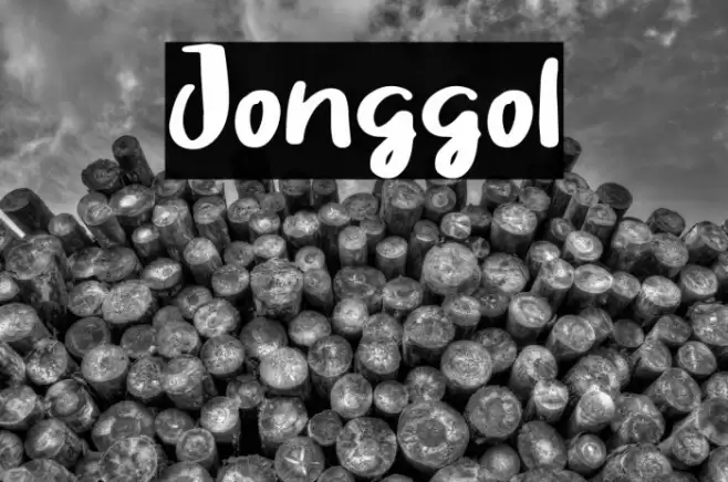 Jonggol Font examples