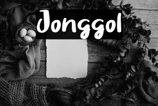 Jonggol Font examples