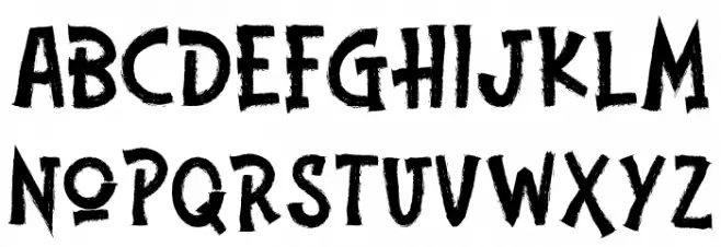 Jonks Schriftart Groß