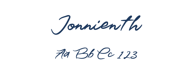 Jonnienth Font Preview