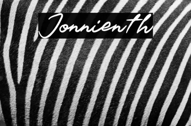 Jonnienth خط examples