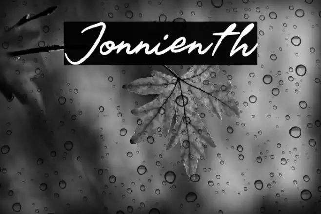 Jonnienth خط examples