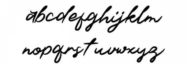 Jonnienth Шрифта строчной