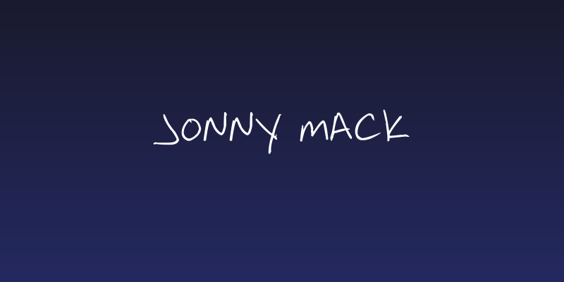 Jonny Mack Social Header