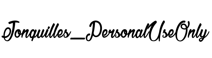 Jonquilles_PersonalUseOnly  font caratteri gratis