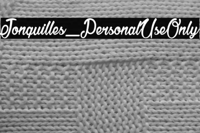 Jonquilles_PersonalUseOnly Font examples
