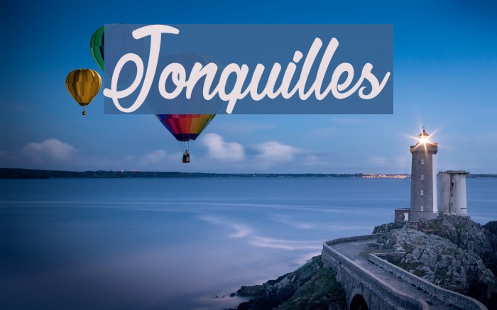 Jonquilles फ़ॉन्ट examples