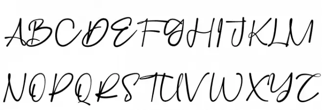 Joonfloss फ़ॉन्ट अपरकेस