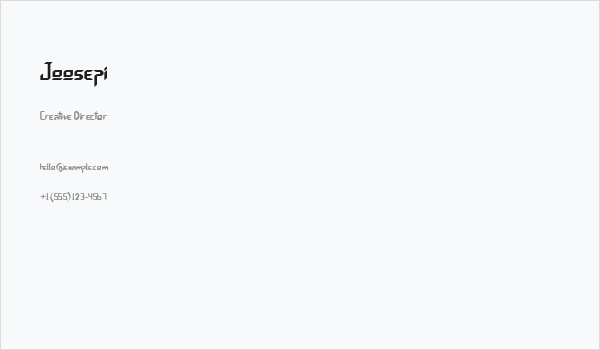 Joosepi Business Card