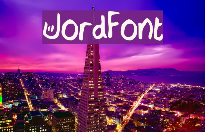 JordFont Font examples