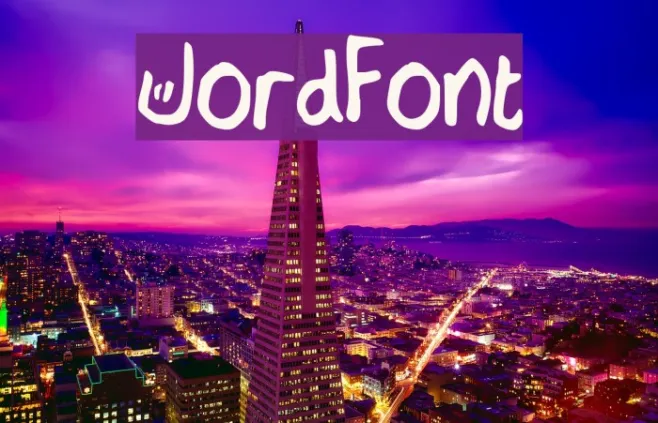 JordFont Example 1