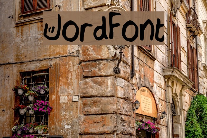 JordFont Font examples