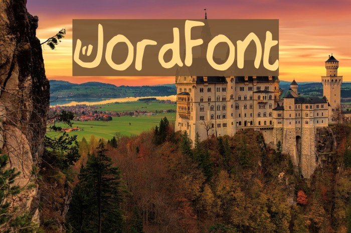 JordFont Font examples