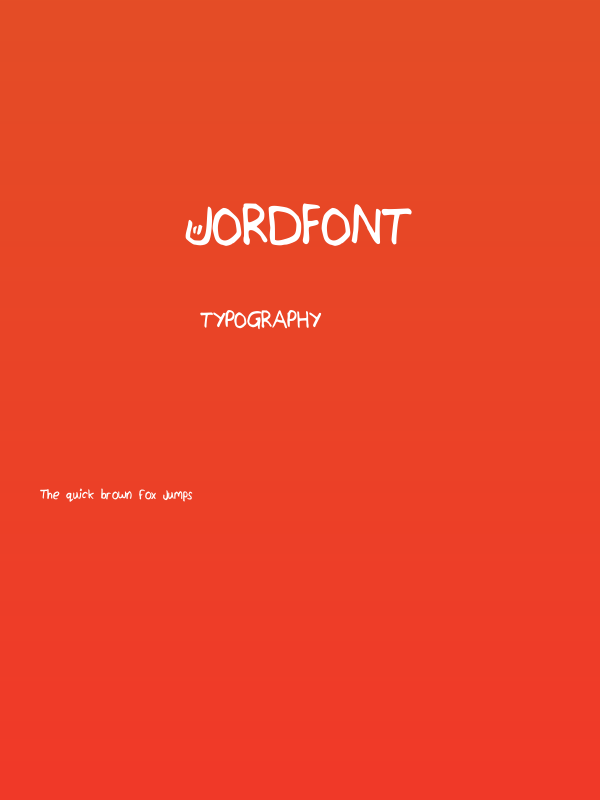 JordFont Poster