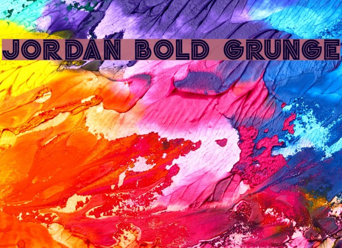 Jordan Bold Grunge Example 1