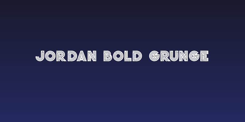 Jordan Bold Grunge Social Header