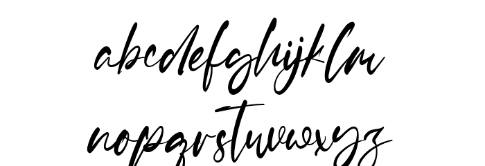 Jordan Lewis Font LOWERCASE