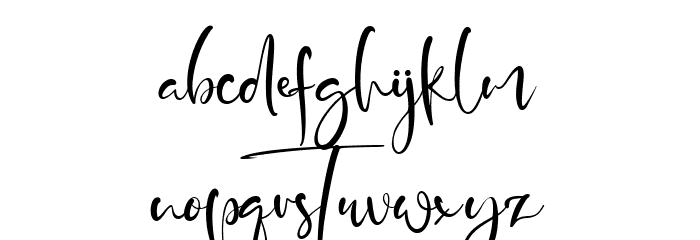 Jordan Script Font LOWERCASE