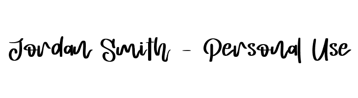 Jordan Smith - Personal Use  font caratteri gratis