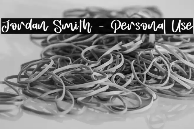 Jordan Smith - Personal Use Font examples