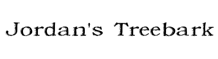 Jordan's Treebark Font