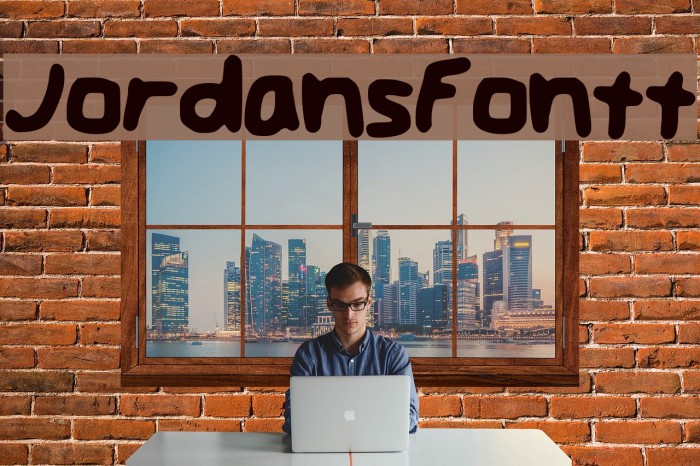 JordansFontt Font examples