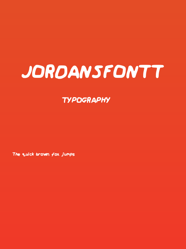 JordansFontt Poster