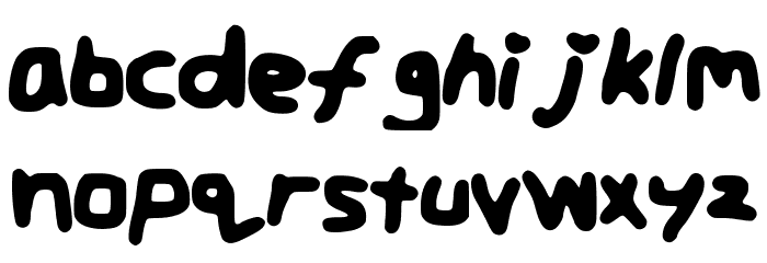 JordansFontt Font LOWERCASE