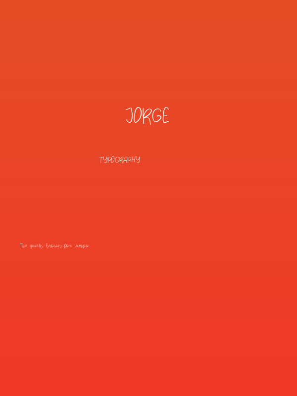 Jorge Poster