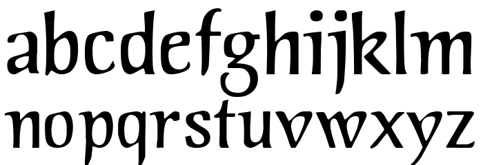 Jorvik Informal Font LOWERCASE