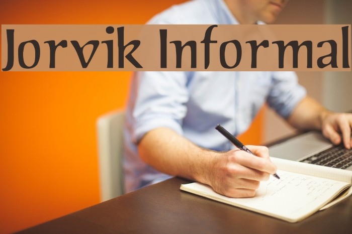 Jorvik Informal Font examples