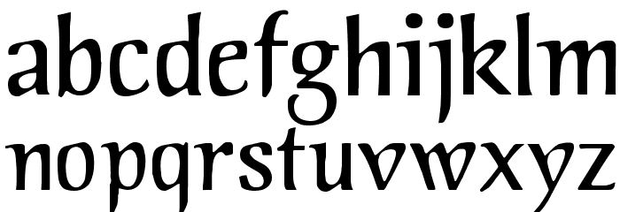 Jorvik Informal Font LOWERCASE