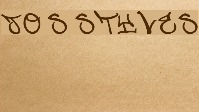 Jo's Styles Font examples