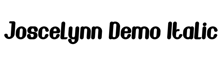 Joscelynn Demo Italic  フリーフォントのダウンロード