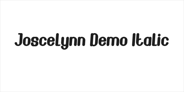 Joscelynn Demo Italic Logo