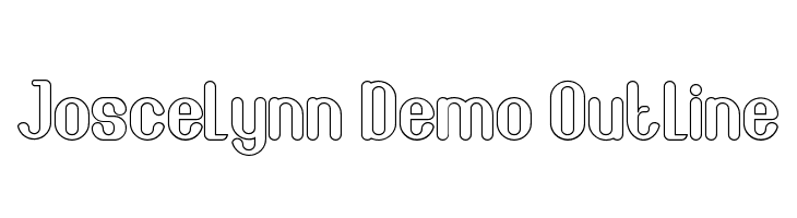 Joscelynn Demo Outline  Descarca Fonturi Gratis