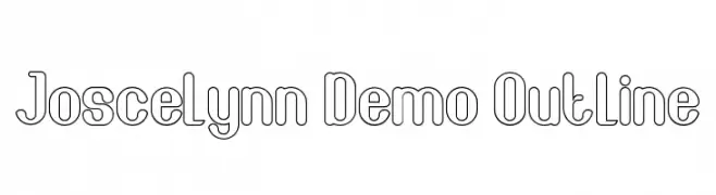 Joscelynn Demo Outline  تنزيل الخطوط