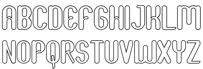 Joscelynn Demo Outline Font OTHER CHARS
