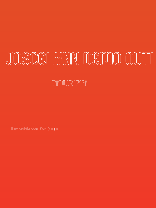 Joscelynn Demo Outline Poster