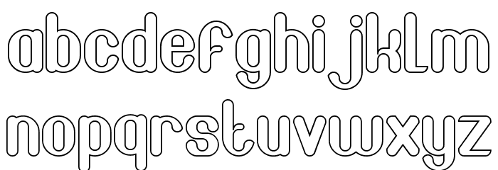 Joscelynn Demo Outline Font LOWERCASE
