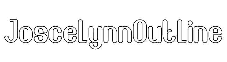 Joscelynn Outline Font