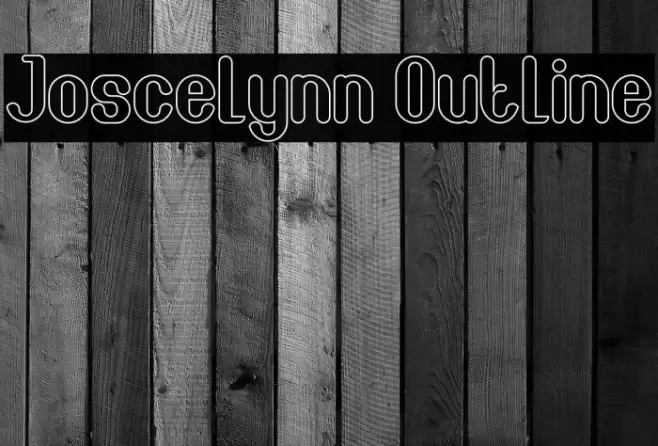 Joscelynn Outline Font examples
