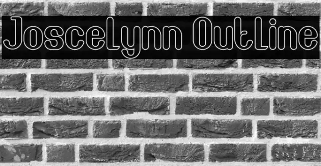 Joscelynn Outline Font examples