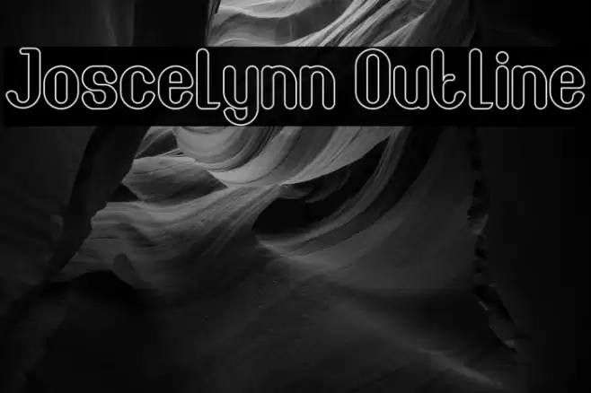 Joscelynn Outline Font examples
