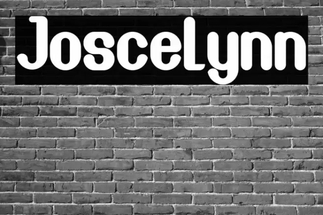 Joscelynn Font examples