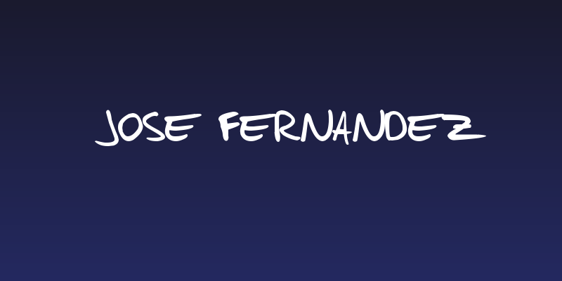 Jose Fernandez Social Header