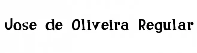 Jose de Oliveira Regular  Скачать бесплатные шрифты