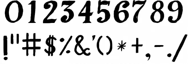 Jose de Oliveira Regular Font OTHER CHARS